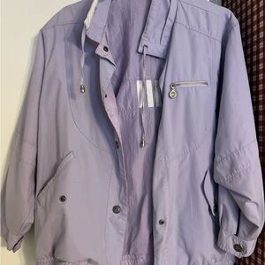 Essentials Light Purple Women's Utility Jacket Oversized